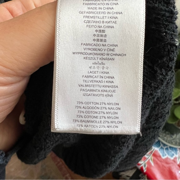 Michael Kors Long Black Loose Knit Cardigan - Picture 2 of 6